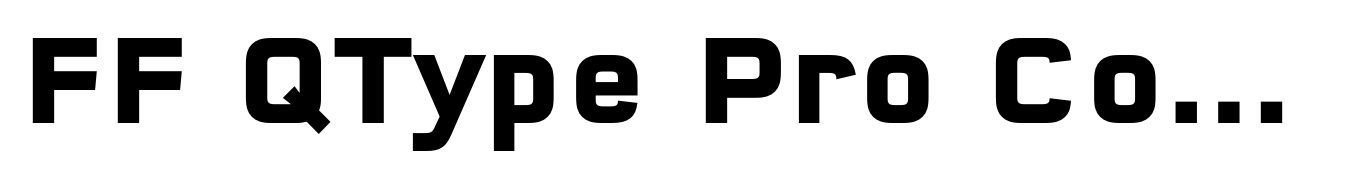 FF QType Pro Condensed Bold